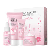 Sakura Skin Care Set 4-piece Set Cleansing Eye Cream Face Cream A T FASHION STORE