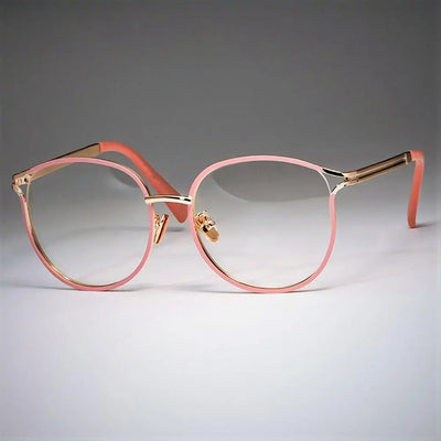 Cat Eye Glasses Metal Frames A T FASHION STORE