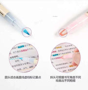 5-Color Double Nib Clear View Highlighter Pens Set - Fluorescent Marking Stationery for Students and Key Points Highlighting A T FASHION STORE