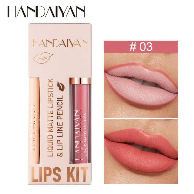 Matte Lipstick and Lip Liner A T FASHION STORE