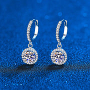 Moissanite Earrings A T FASHION STORE