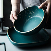 Retro Green Nordic Ceramic Tableware Set A T FASHION STORE