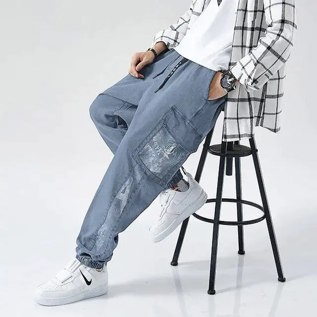 Jeans Men Loose Joggers A T FASHION STORE