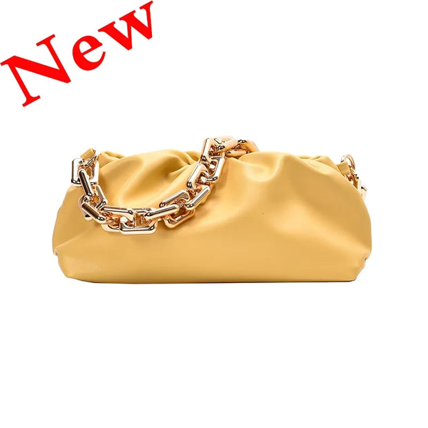 Soft Leather Cloud Bag: Women's Single Shoulder Purse A T FASHION STORE