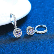 Moissanite Earrings A T FASHION STORE