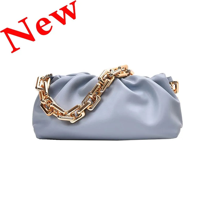 Soft Leather Cloud Bag: Women's Single Shoulder Purse A T FASHION STORE