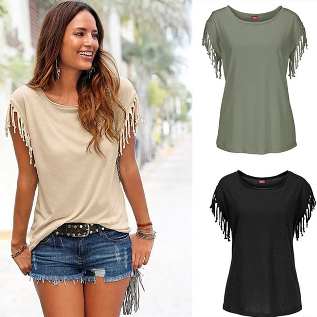 Women Summer T shirts A T FASHION STORE