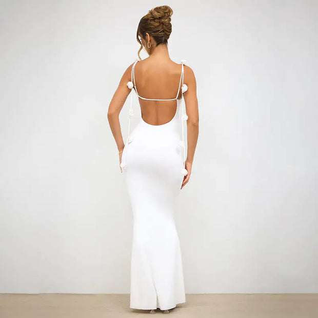 Spaghetti Backless Dress AT Fashion store