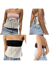 Fairycore Tube Crop Vest A T FASHION STORE