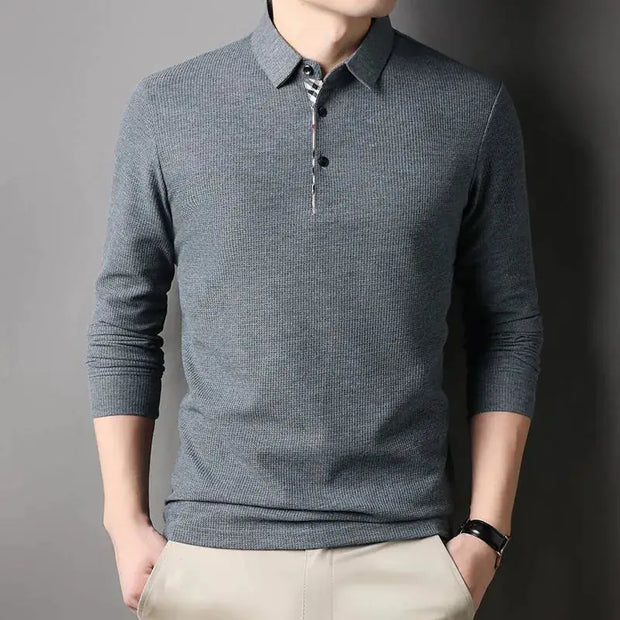 Long Sleeve Polo Shirt AT Fashion store