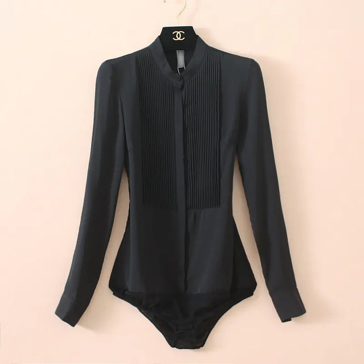 Women's Chiffon Blouse Bodysuit A T FASHION STORE