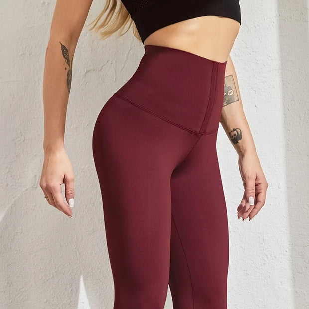 Women's High Waist Warm Leggings for Fitness Sports A T FASHION STORE