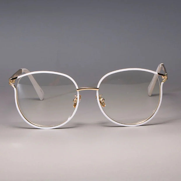 Cat Eye Glasses Metal Frames A T FASHION STORE