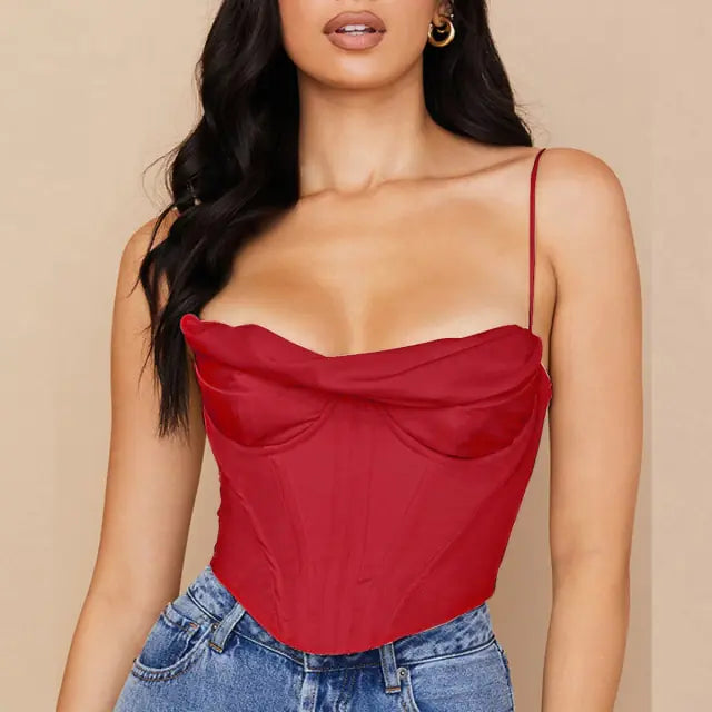 Corset Crop Top A T FASHION STORE