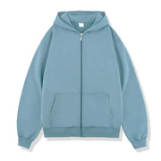 Autumn/Winter Terry Zipper Hoodie A T FASHION STORE