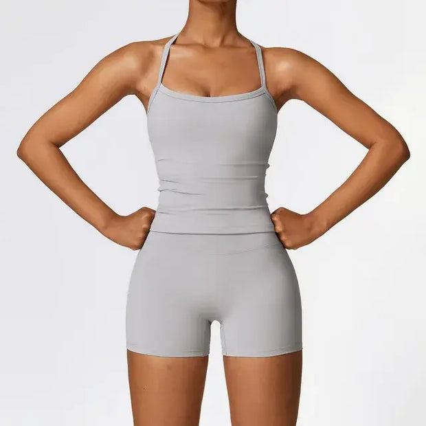 Women's 2 Piece Tight Quick-Drying Fitness Suit A T FASHION STORE