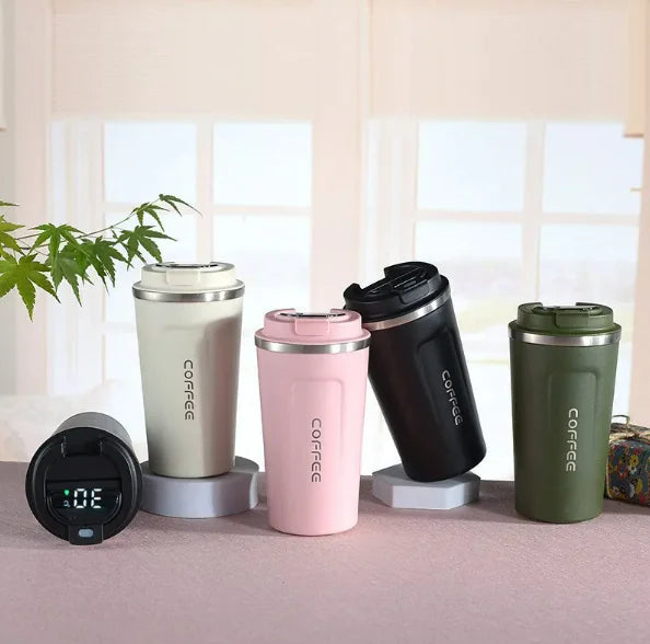 Stainless Steel Insulated Cup with Intelligent Temperature Display A T FASHION STORE