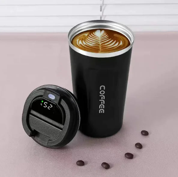 Stainless Steel Insulated Cup with Intelligent Temperature Display A T FASHION STORE